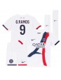 Paris Saint-Germain Goncalo Ramos #9 Auswärts Trikotsatz für Kinder 2024-25 Kurzarm (+ Kurze Hosen)